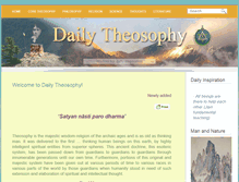 Tablet Screenshot of dailytheosophy.net